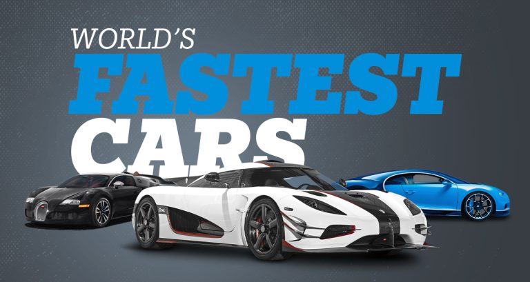 line up of fastest cars