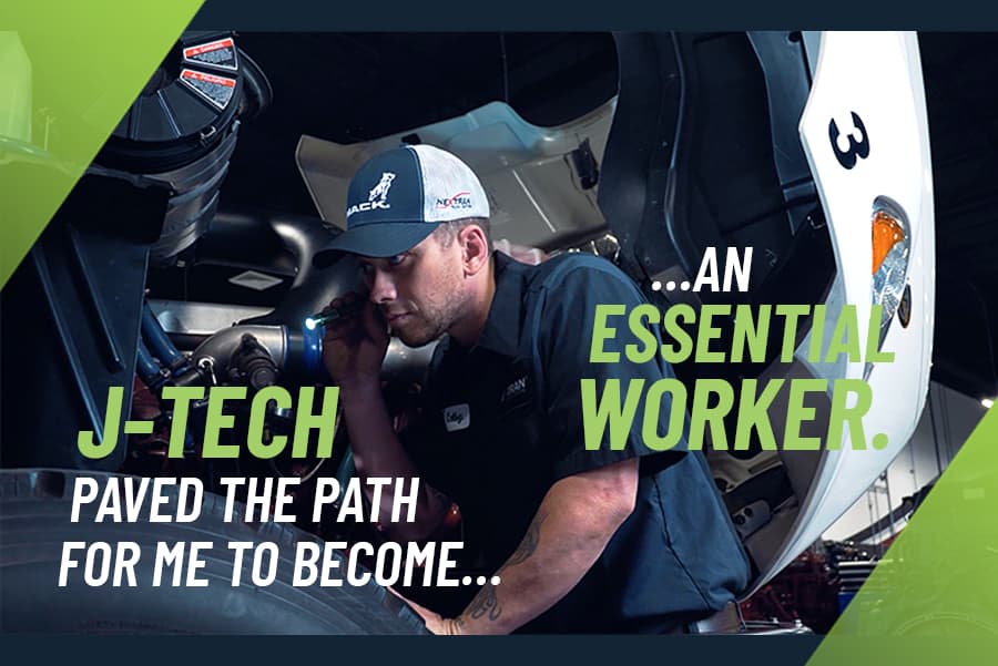 Video: Day in the Life Series at J-Tech. Colby Chasteen, D.A.T.E. Graduate. "J-Tech paved the way for me to become an essential worker."