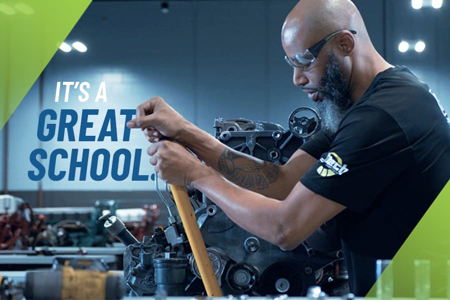 Video: Day in the Life Series at J-Tech. Terrance Cummings, Diesel Graduate. "It's a great school."