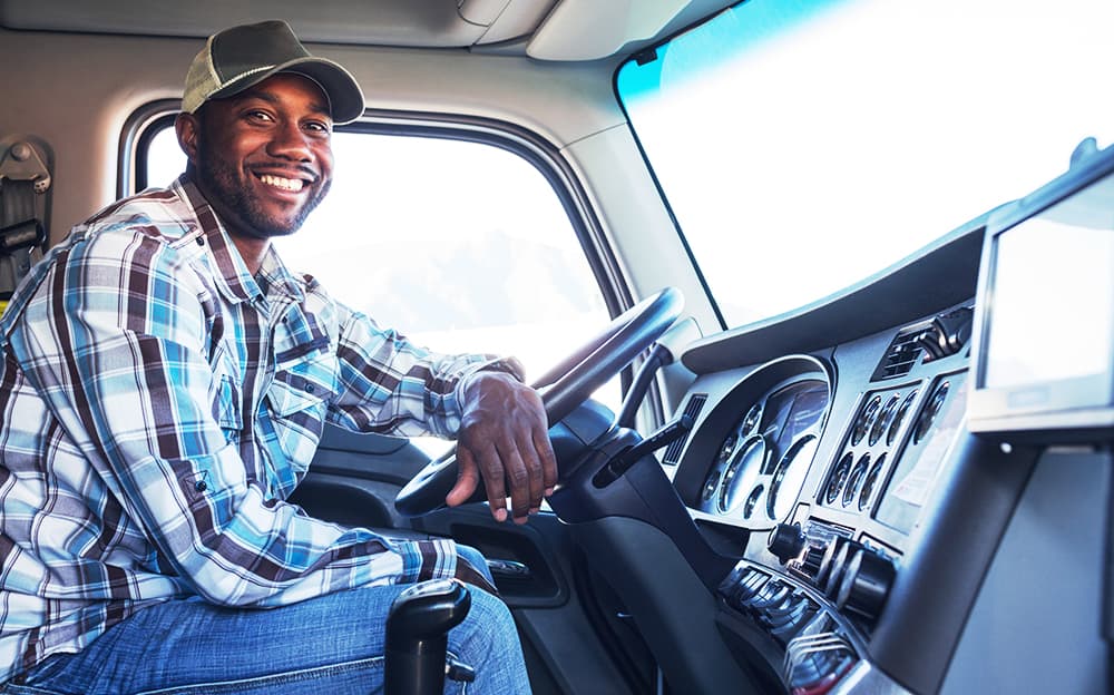 An African-American truck driver