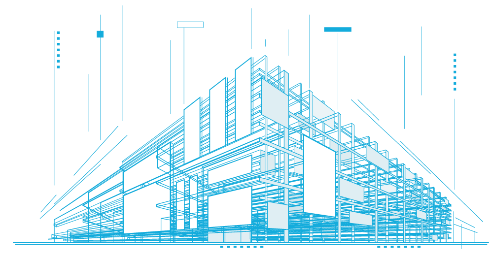 abstract building schematic