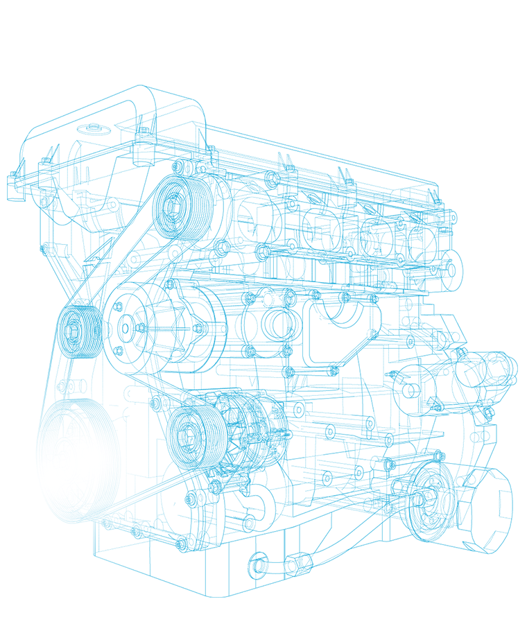 Diesel engine schematic