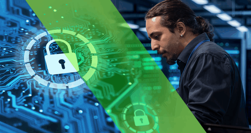 Person learning how to get a job in cyber security