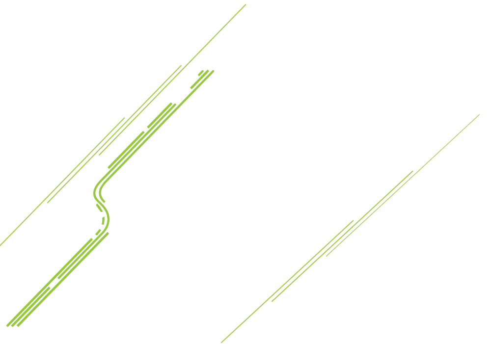 thin diagonal line elements in lime green